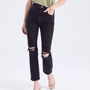 Ultra High-Rise Ankle Straight Jeans